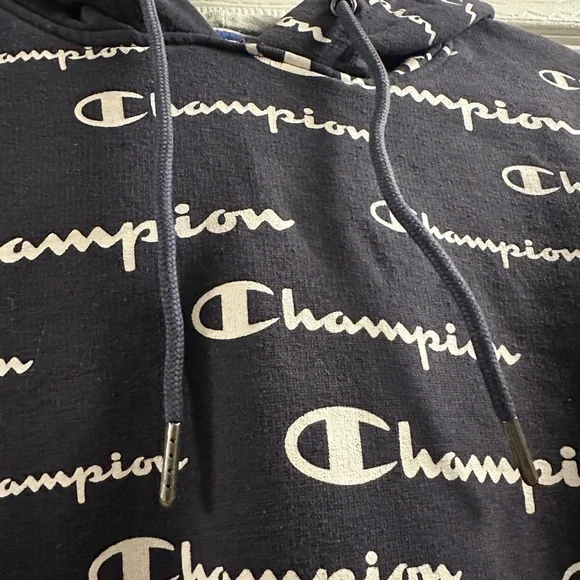 Champion All Over Print Hoodie Size Medium - Picture 2 of 9